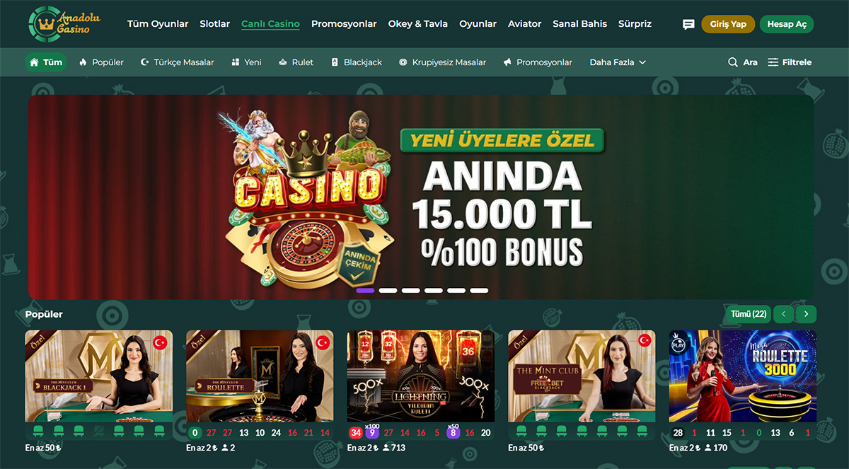 canlı casino siteleri
